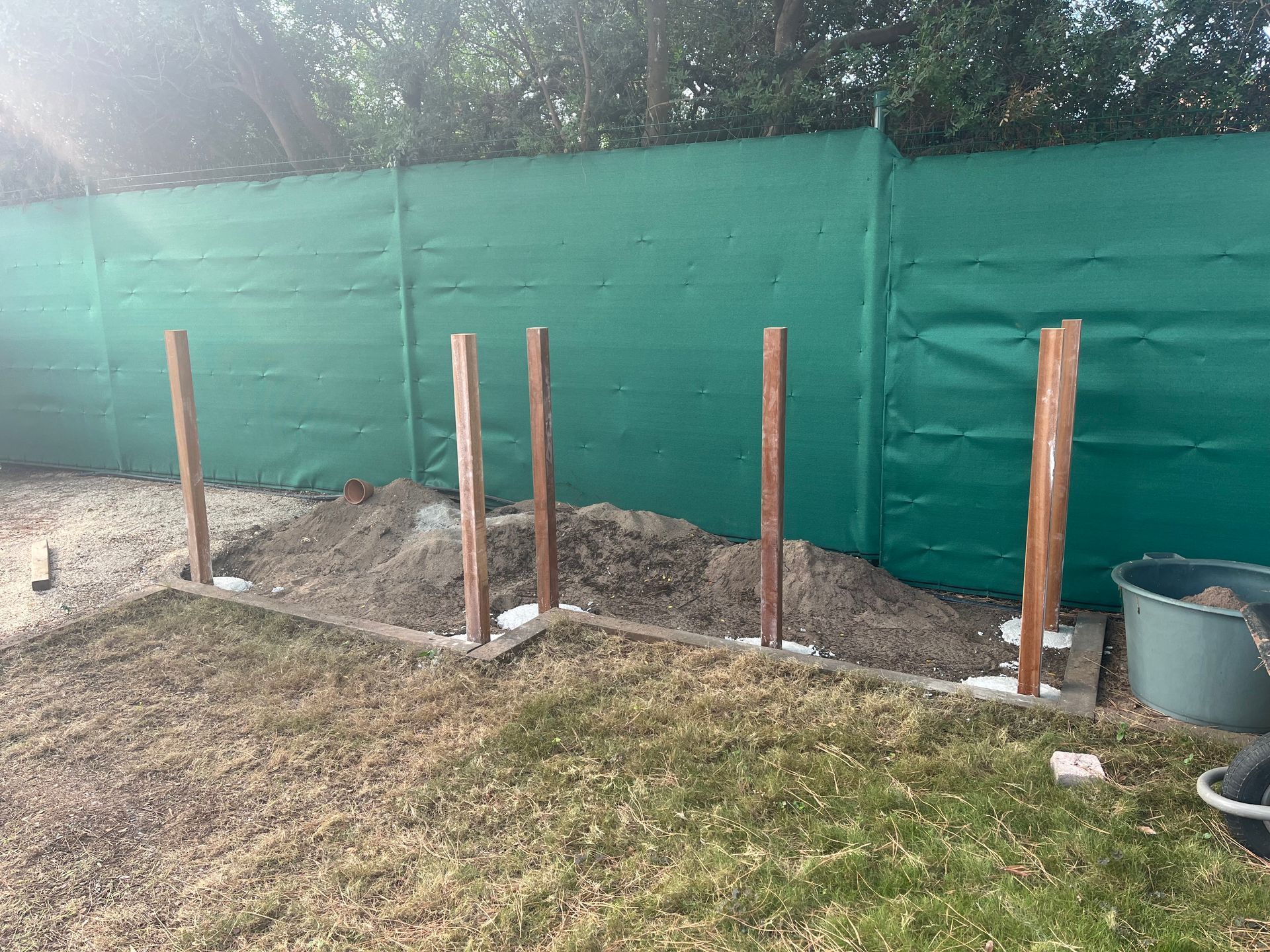 Fondation d'une clôture