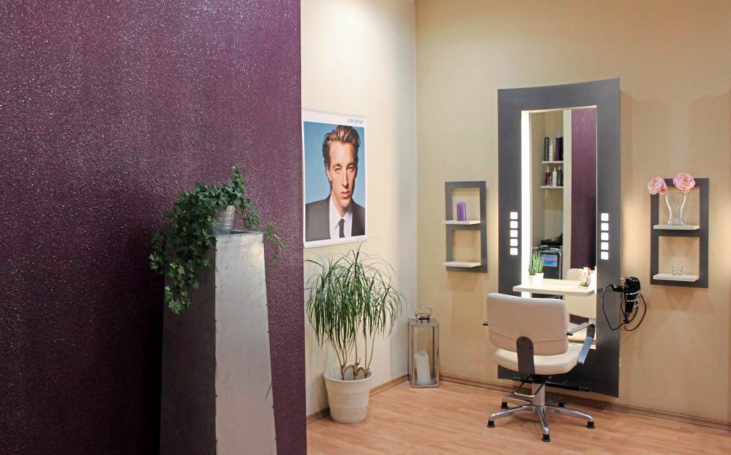 Friseur Cut & Color Salon Spiegel mit Stuhl