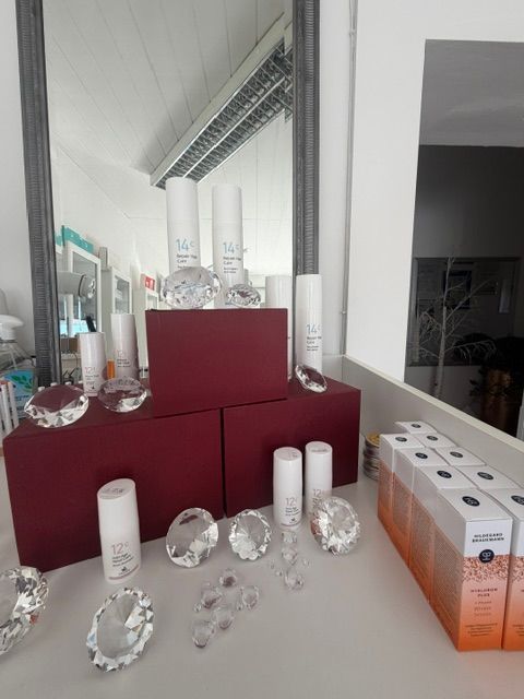 Kosmetik- und Pflegeprodukte im Behandlungsbereich