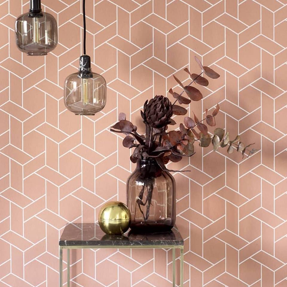 Papier peint graphique sobre et élégant