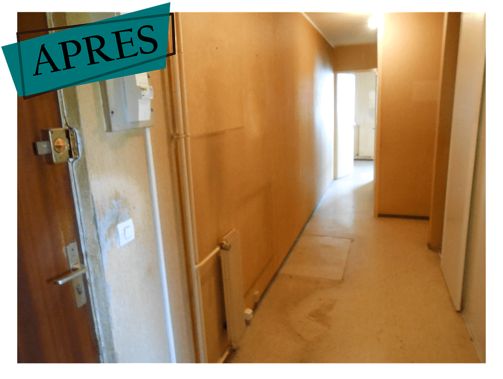 Couloir propre et vidé - avant