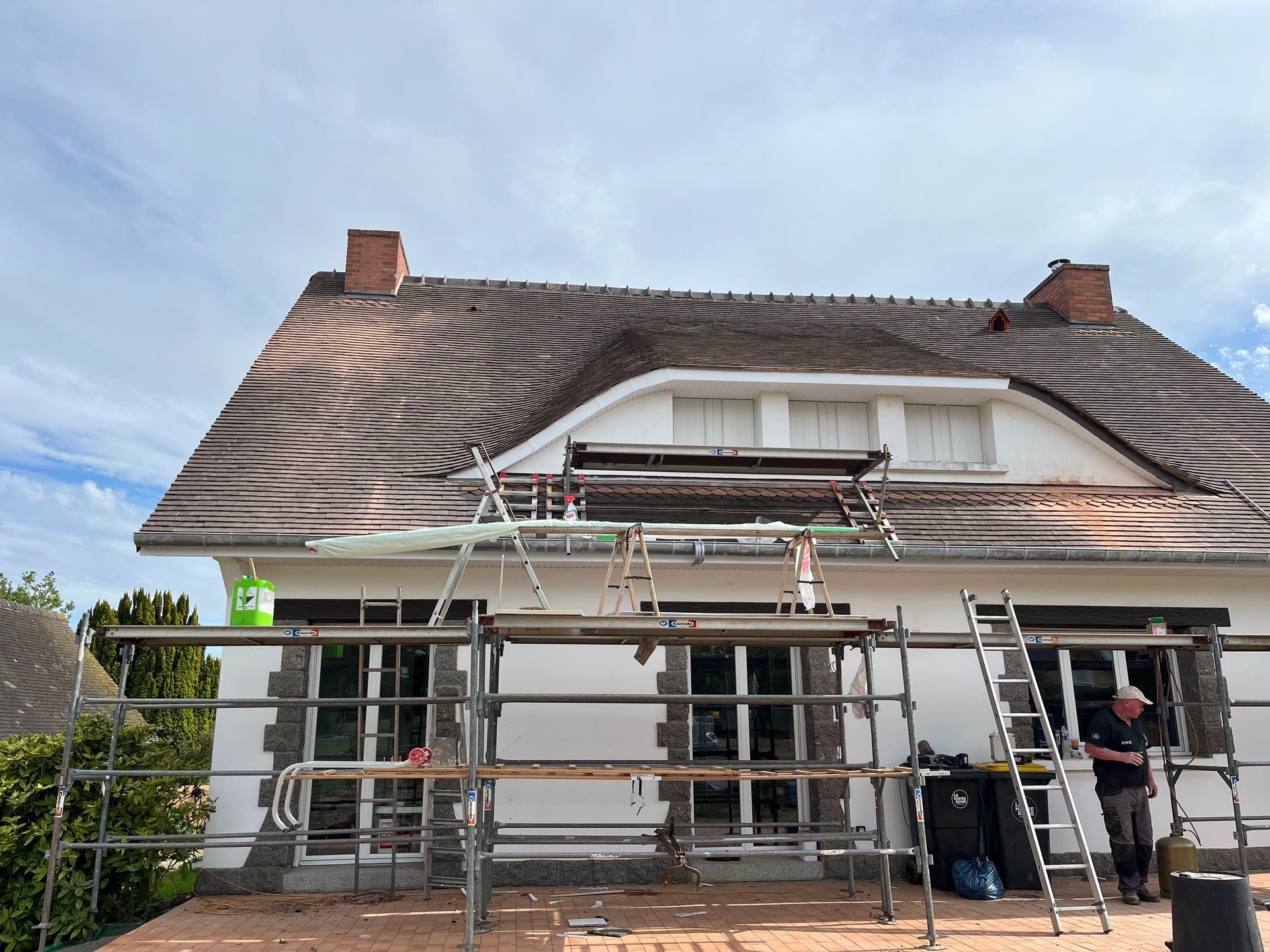 Rénovation de toit avec lucarne