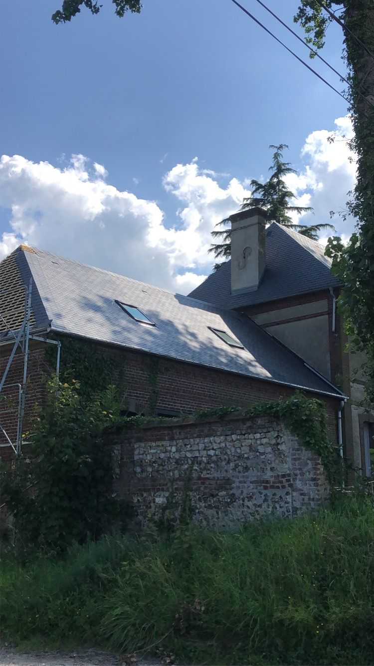 Toit en croupe, 1er pan terminé