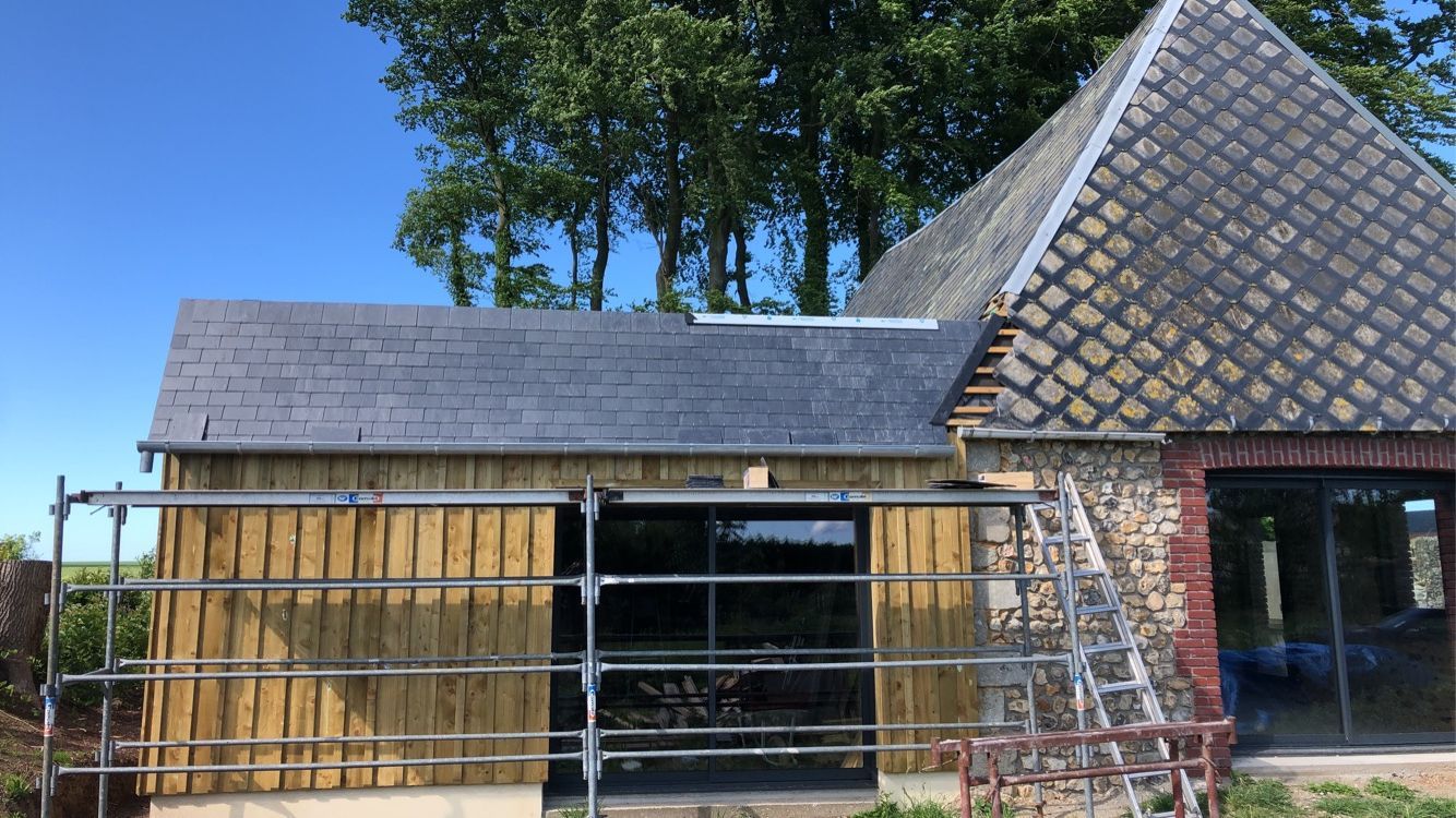 Rénovation de toit de maison bardée