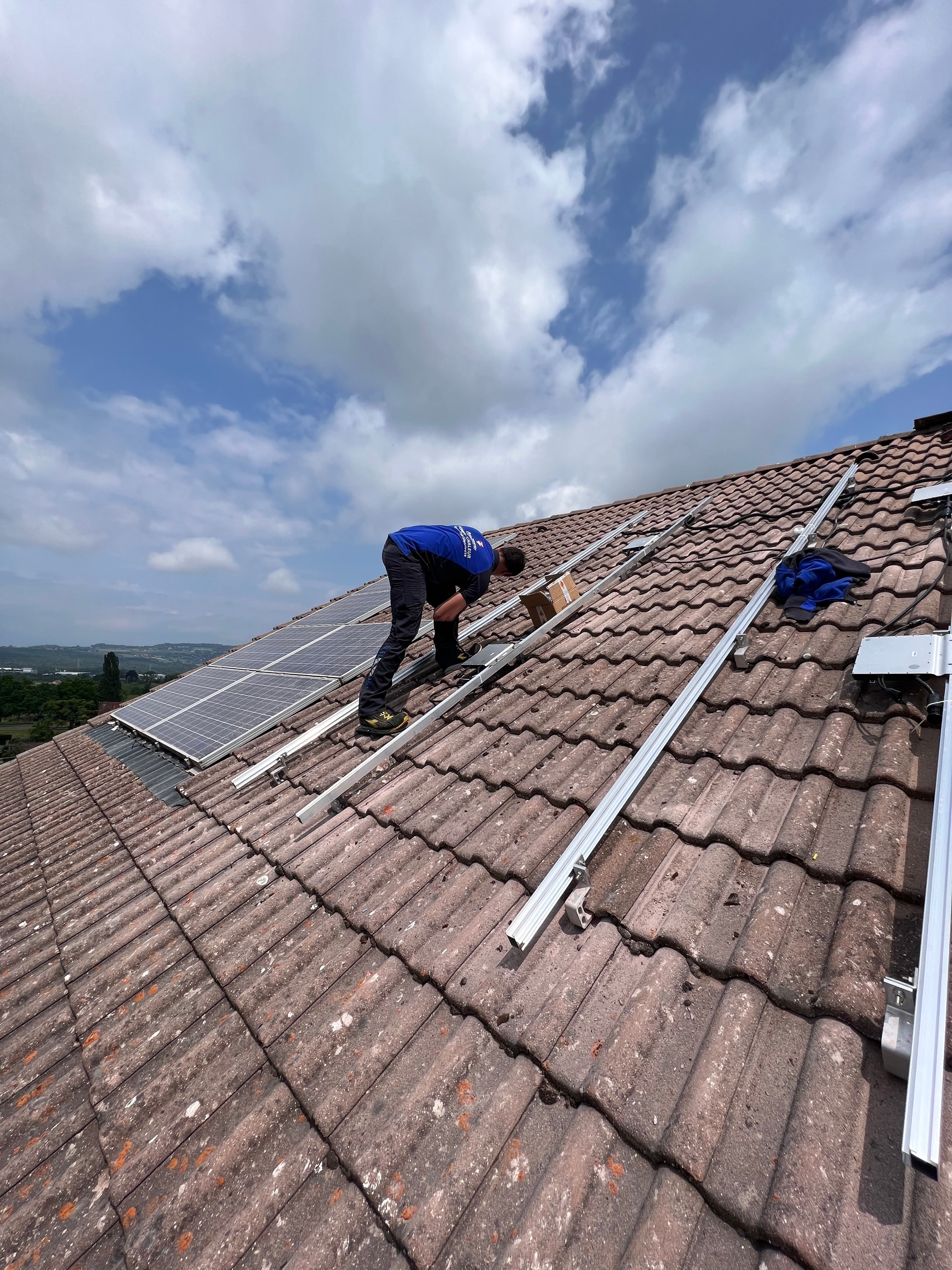 Installation de panneaux solaires
