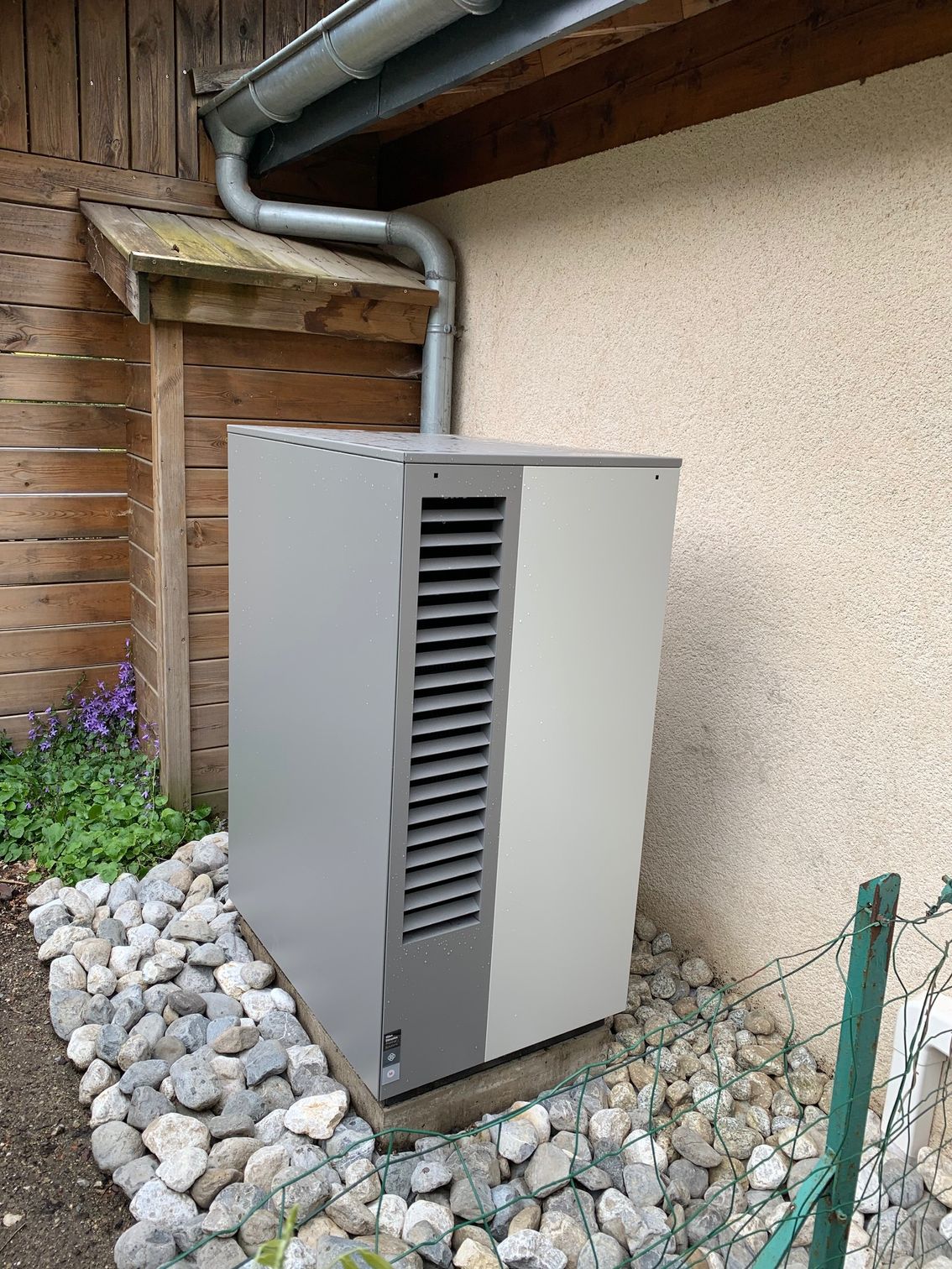 Pompe à chaleur grise personnalisée