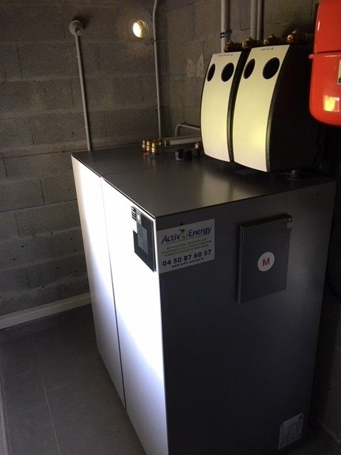 Zoom sur une pompe à chaleur