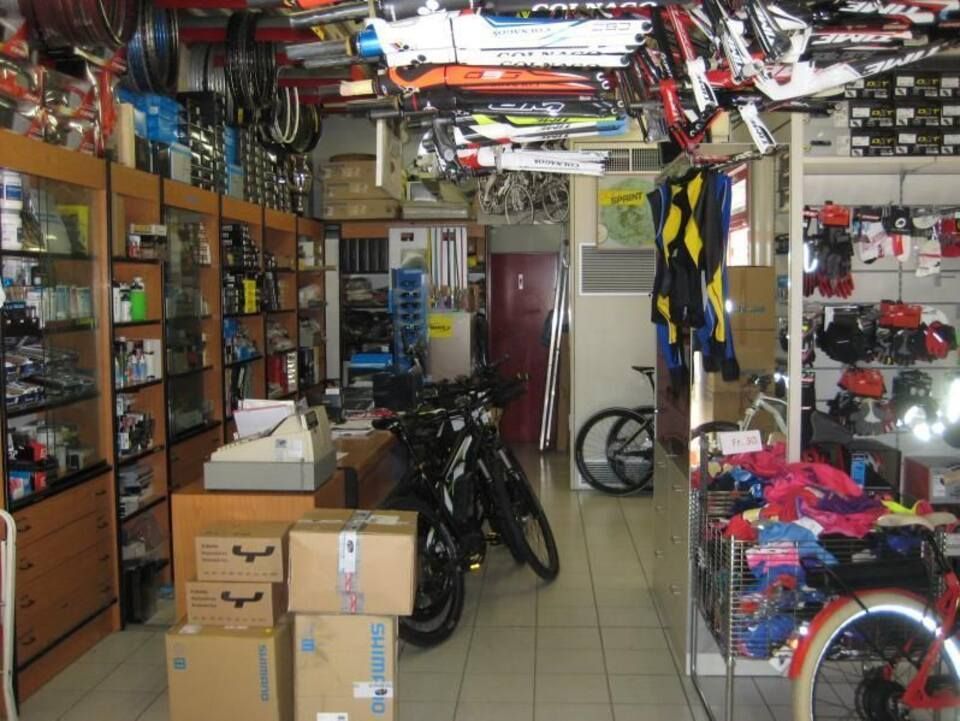 Bici all'interno del negozio