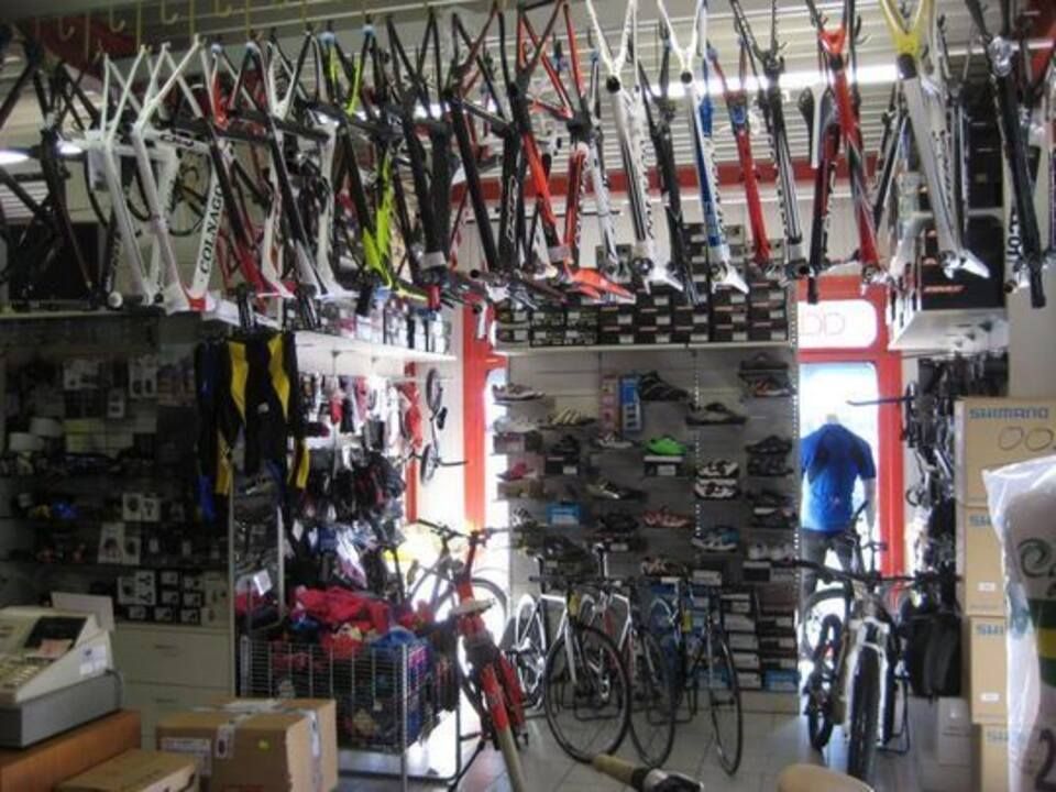 Bici all'interno del negozio