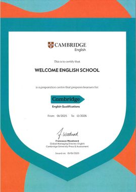 certificado oficial academia inglés Welcome centro de preparación exámenes Cambridge