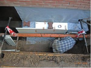 Verfüllschutz und Wärmedämmung durch Wurzelschutzplane u. Perimeterdämmung