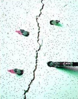 Rissverpressung einer Wand