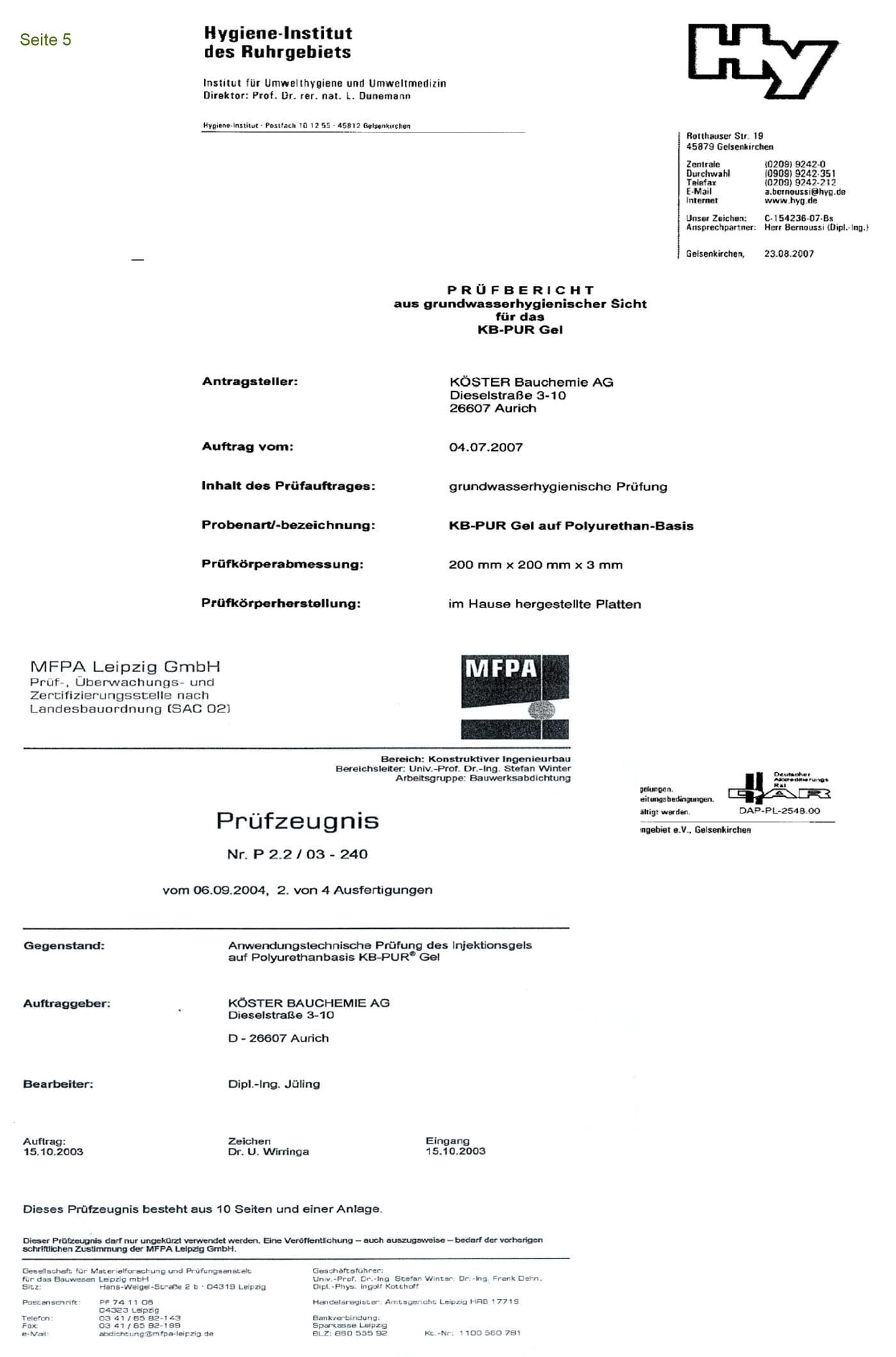 Technische Beschreibung der Schleierverpressung