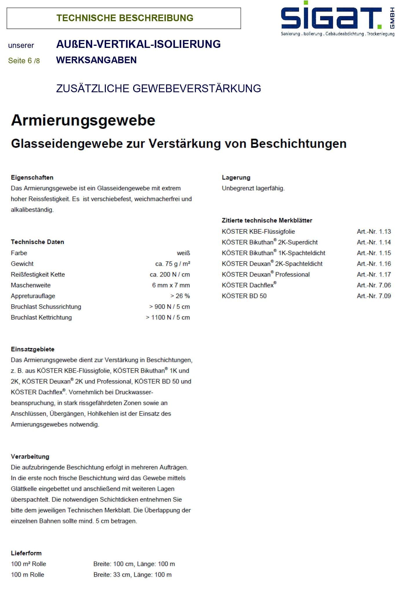 Anordnung der Keller-Außen-Vertikal-Isolierung