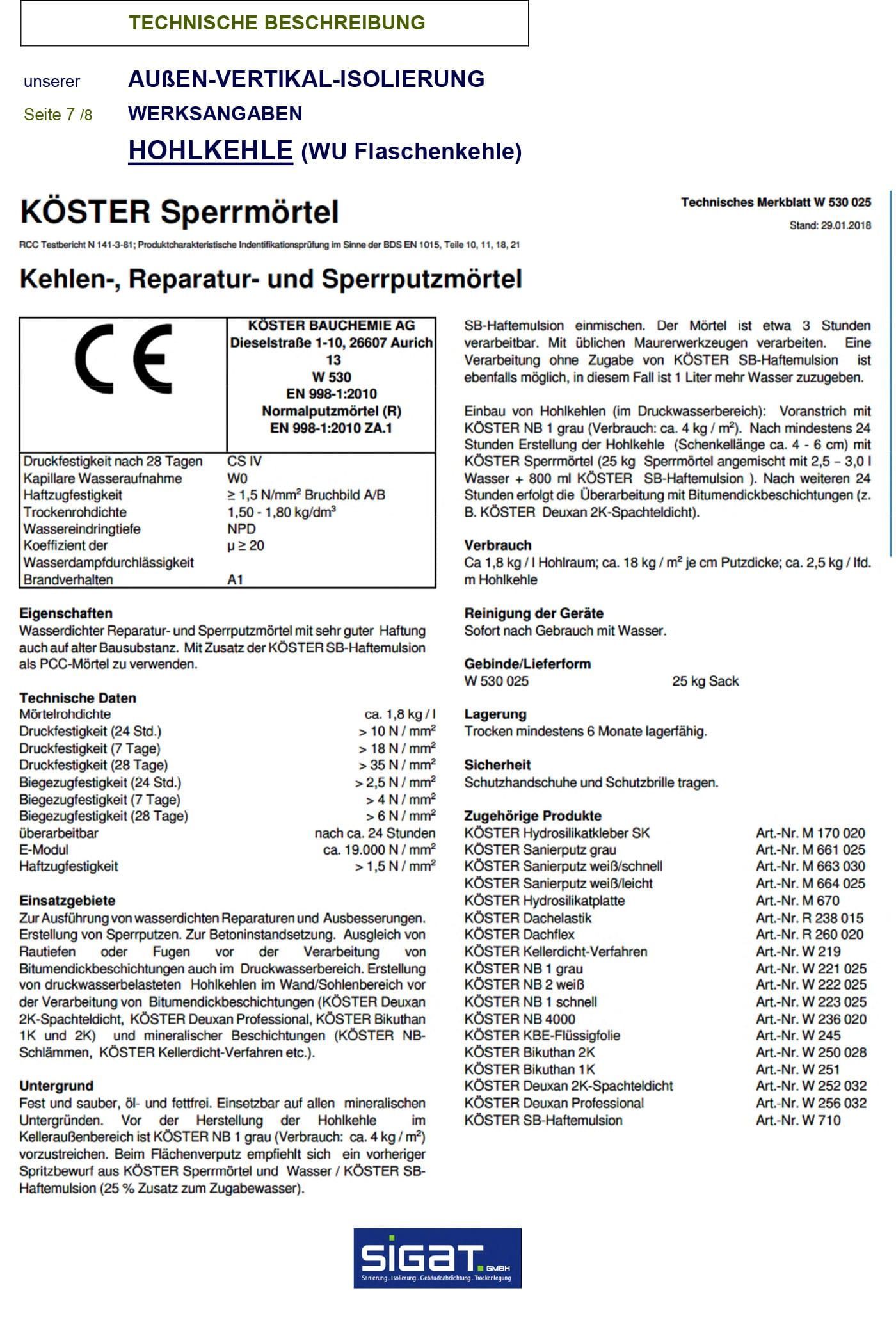 Anordnung der Keller-Außen-Vertikal-Isolierung