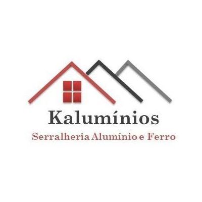 A logo for a company called kaluminios serralheria aluminio e ferro.