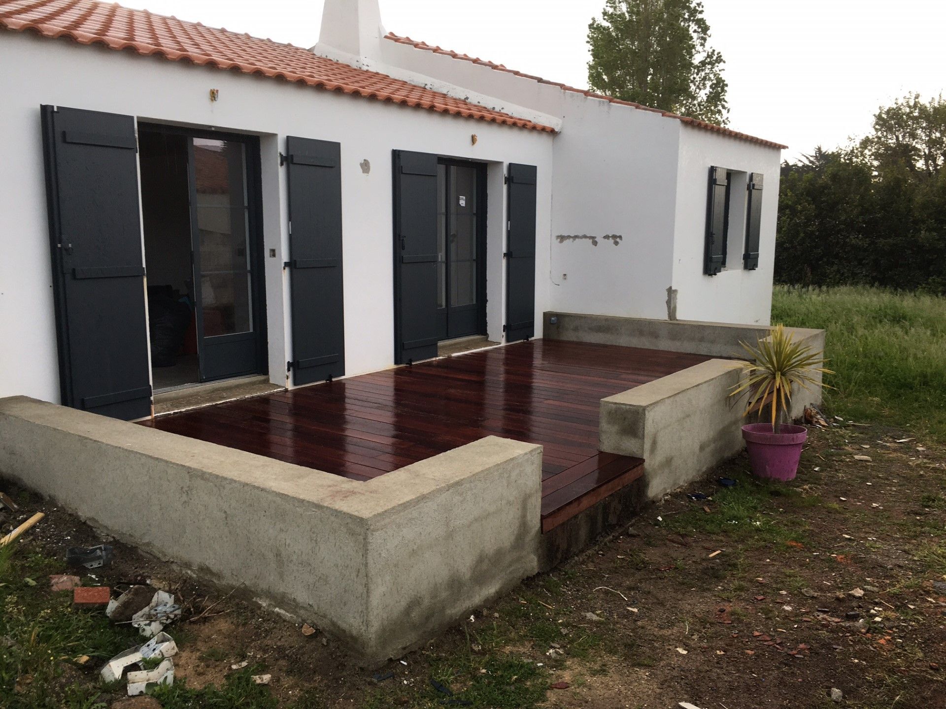 La terrasse après finitions