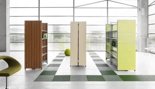 Armoires rangement vertes