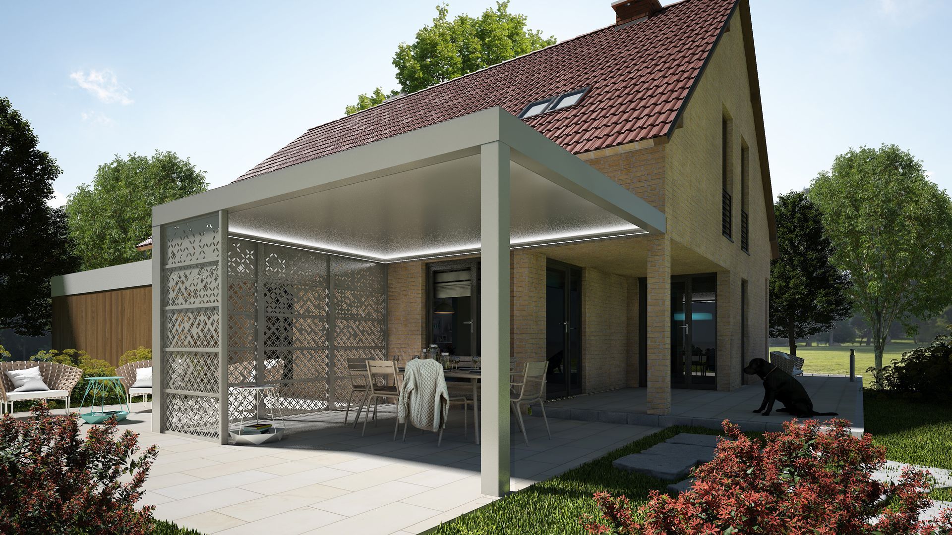 Pergola autoportante en aluminium