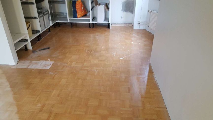 Uudistettu parkettilattia