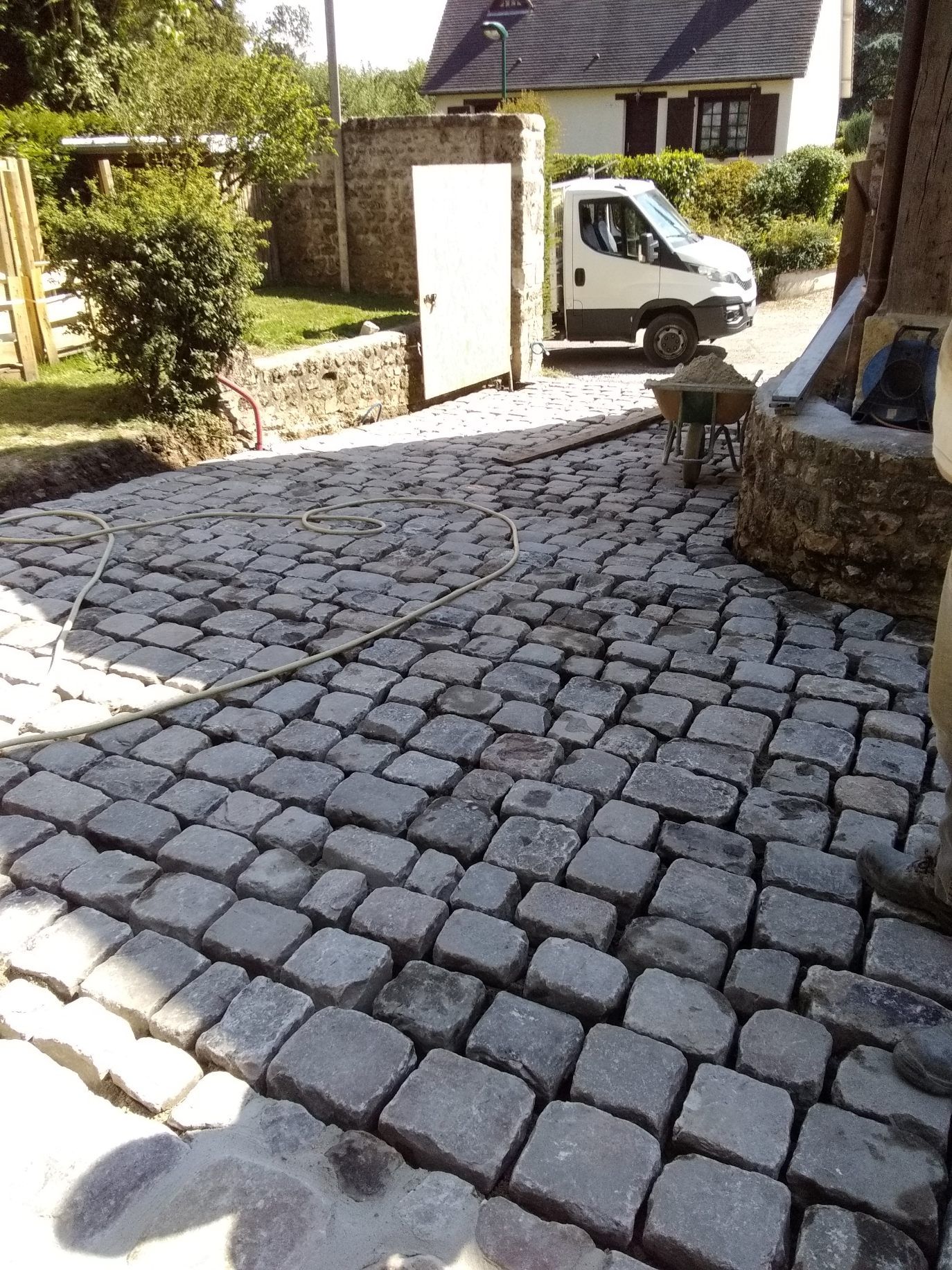 Pavage d'une terrasse