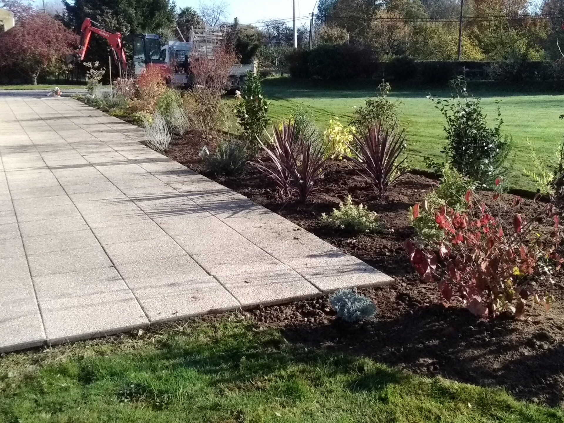 Parterre et terrasse