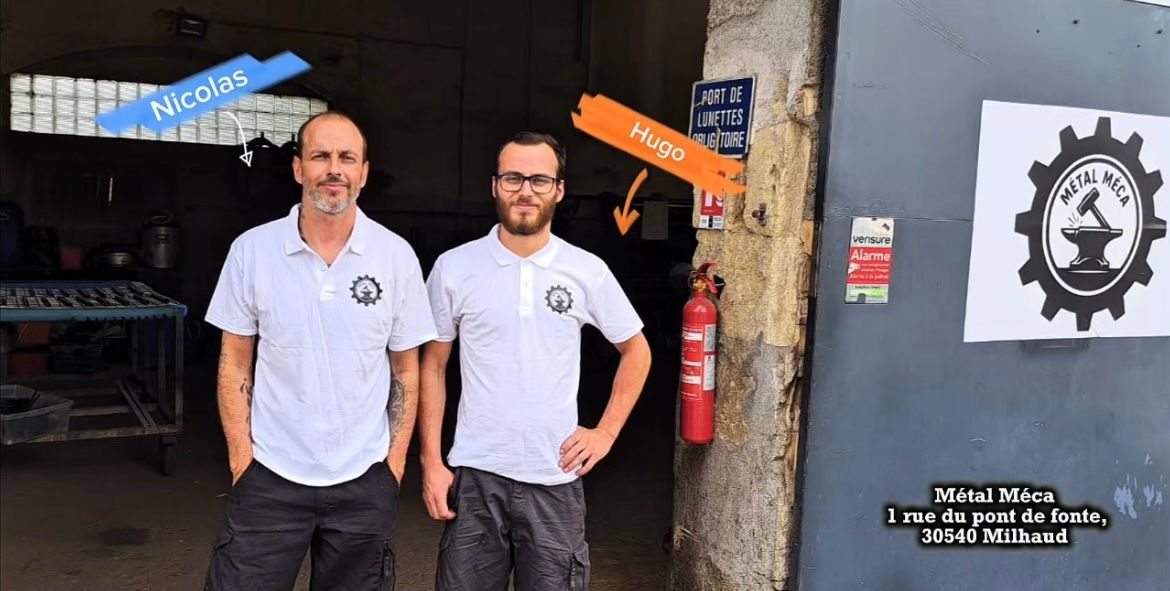 L'équipe de l'entreprise MÉTAL MÉCA.
