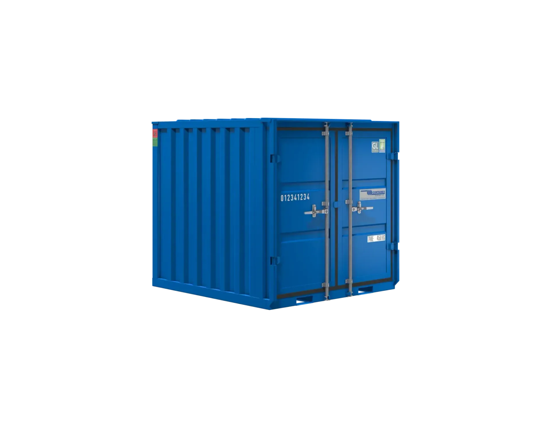 Kompakter Lagercontainer für sichere Lagerung von Werkzeugen und Materialien Kompakter Lagercontainer für sichere Lagerung von Werkzeugen und Materialien