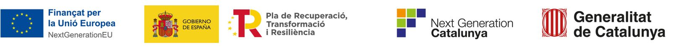 Banner con los logotipos de la UE, el Gobierno de España y la Generalitat sobre fondo blanco.