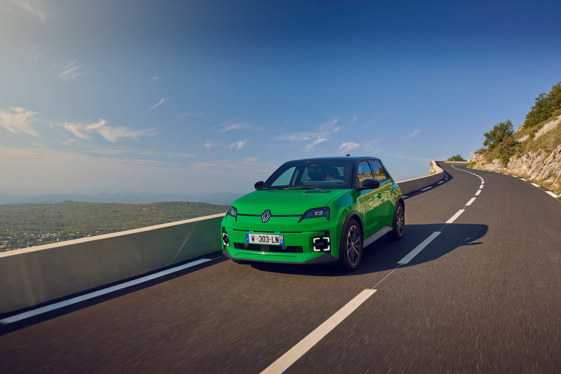 Renault 5 E-Tech verte