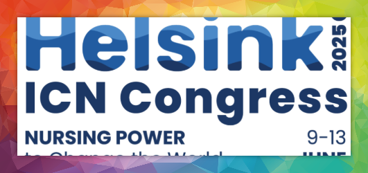 A logo for the helsinki icn congress nursing power