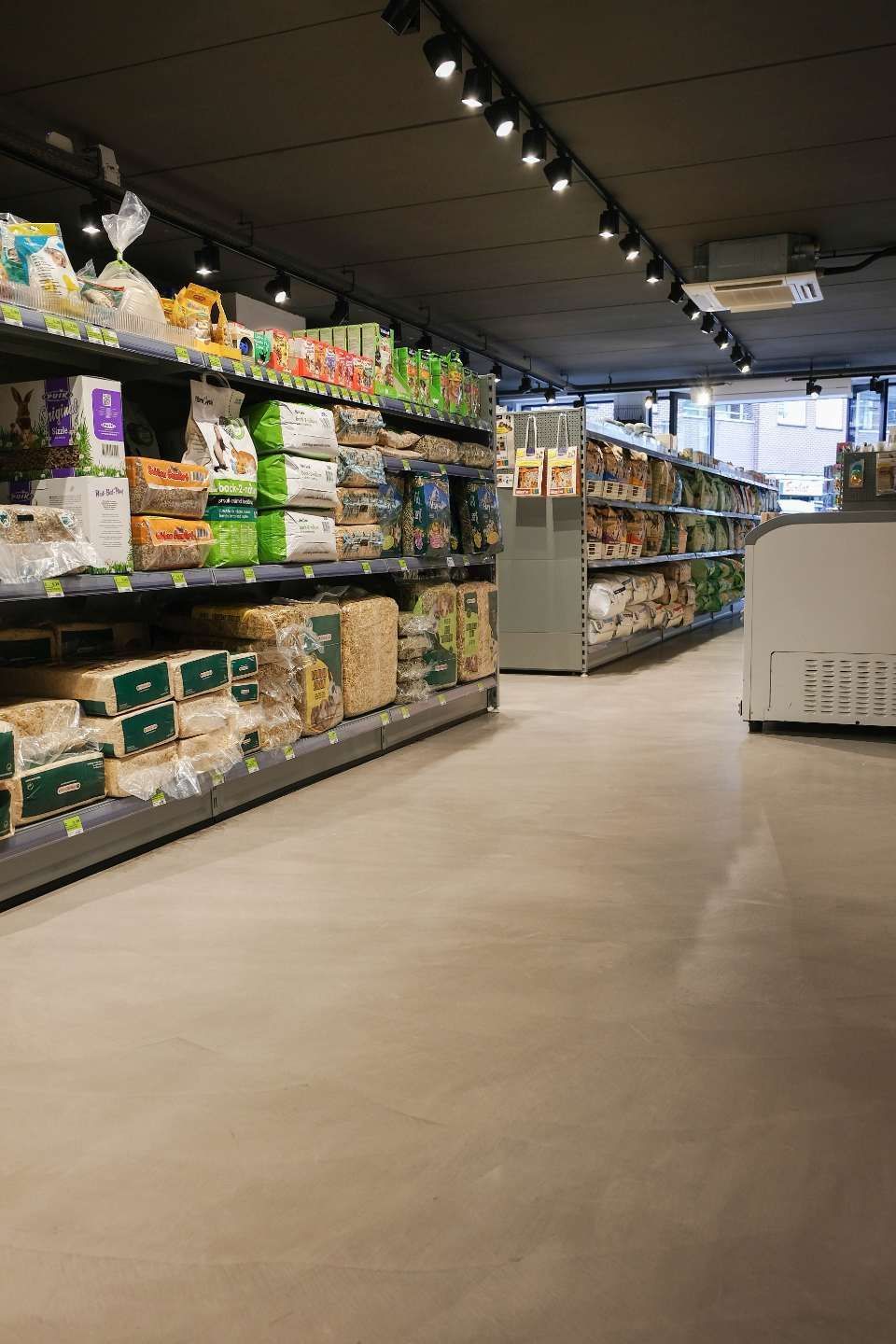 Halle mit Betonoptik