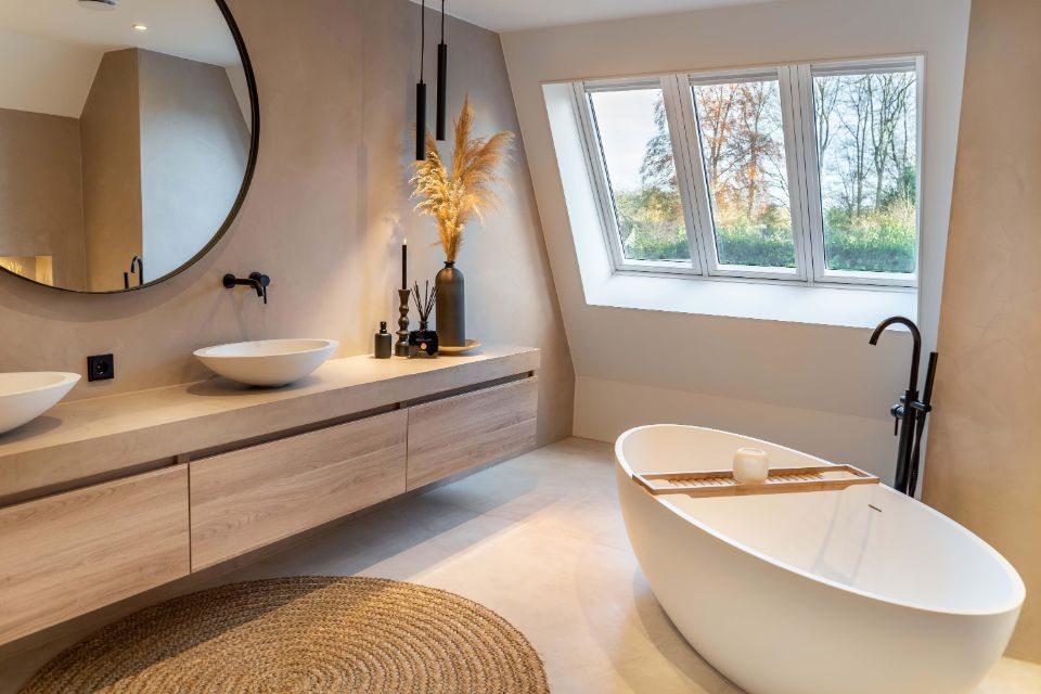 Basebeton für helle Badezimmer