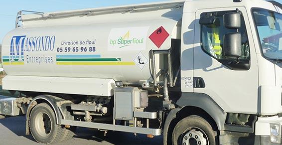 MASSONDO - Fioul combustibles - Saint Palais - Camion citerne