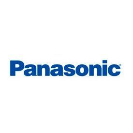 Logotipo de Panasonic en texto azul sobre fondo blanco.