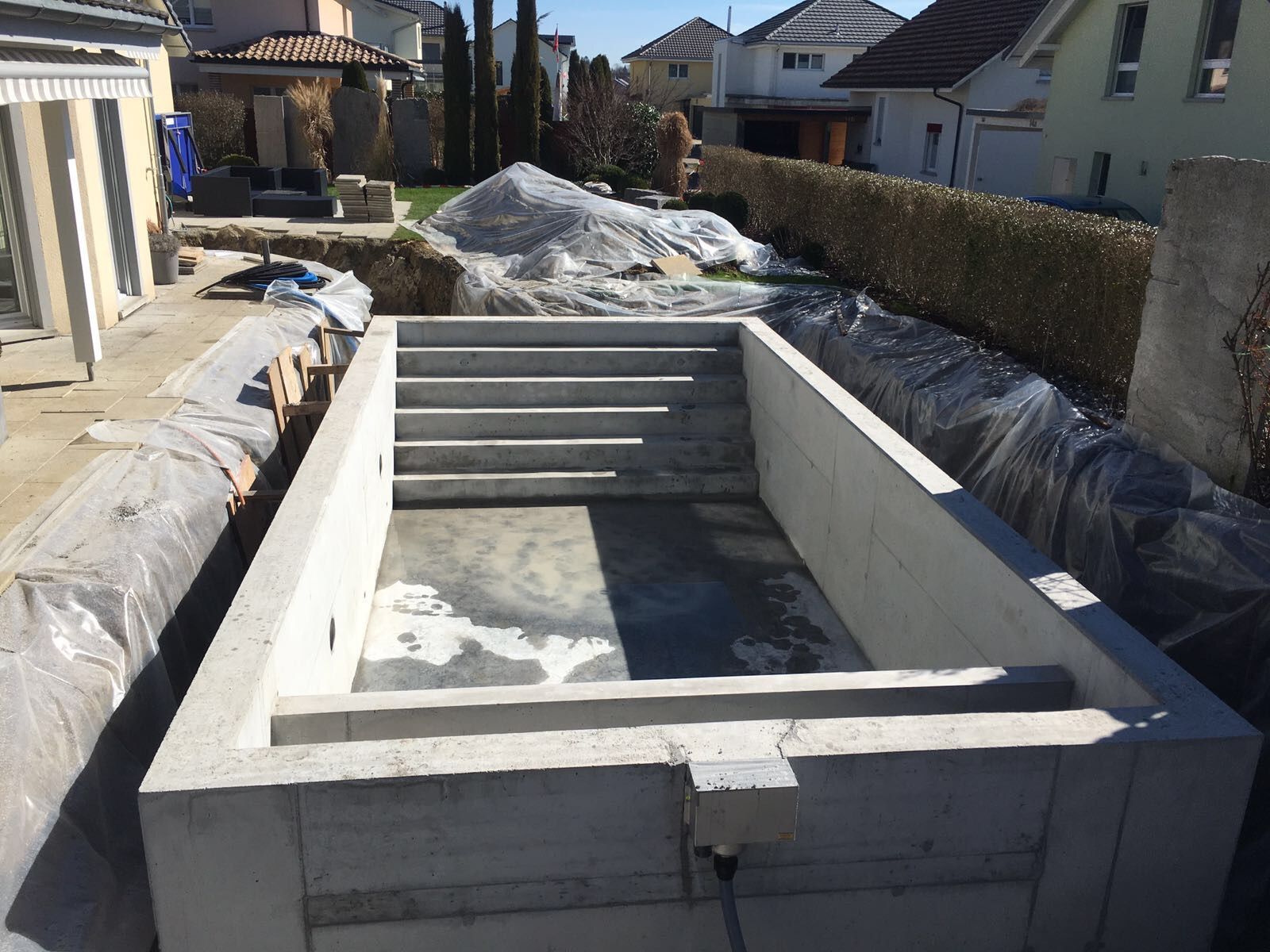 Aktueller Betonpoolbau 1 - Baugeschäft Altwegg GmbH - Romanshorn