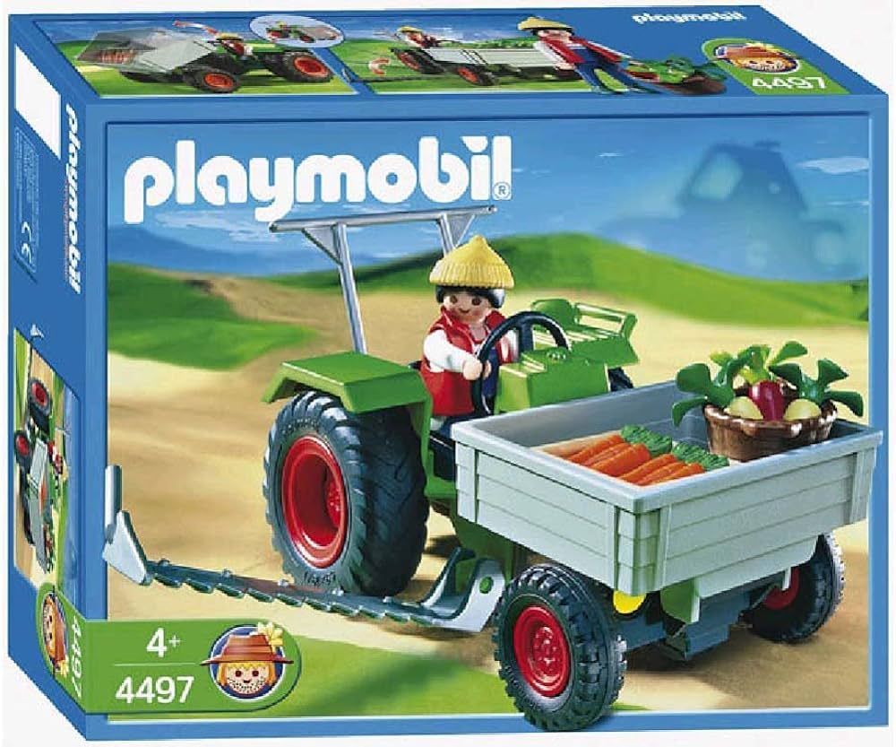 Playmobil 4497 Ladetraktor mit Mähbalken