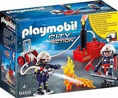 Playmobil 9468  Feuerwehrmänner mit Löschpumpe
