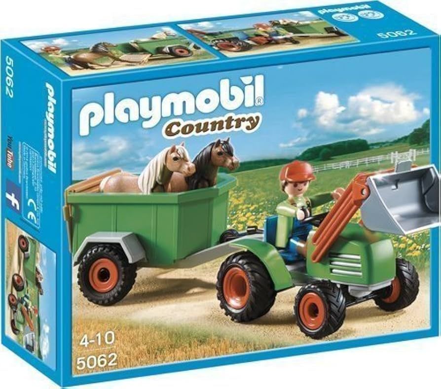 Playmobil 5062 Traktor mit Ponyanhänger