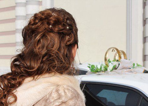 Coiffure mariée cheveux longs