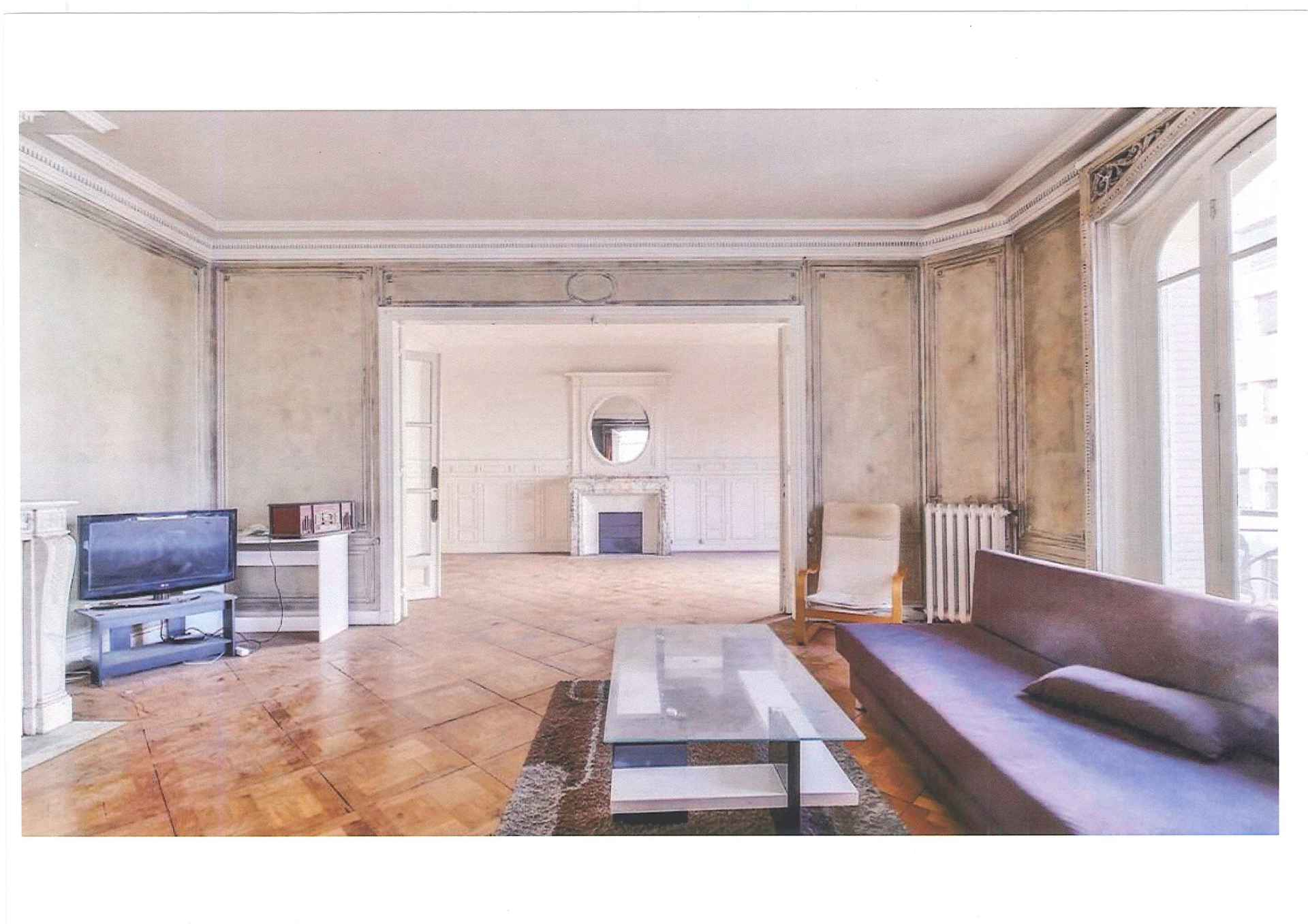 Salon appartement parisien