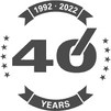 Logotipo que celebra 40 años; 