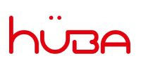 Logo rouge « huba ».