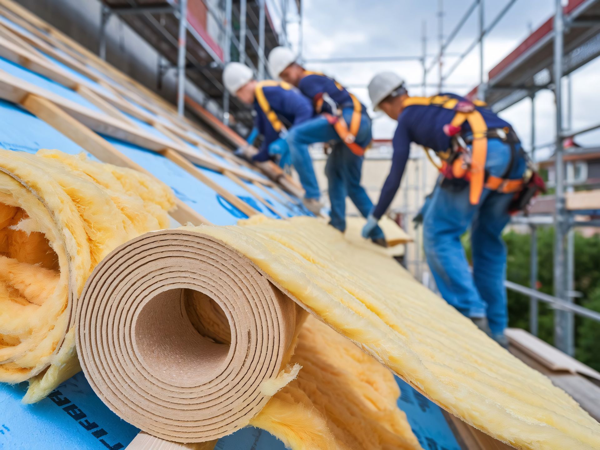 Pose d'isolation sarking