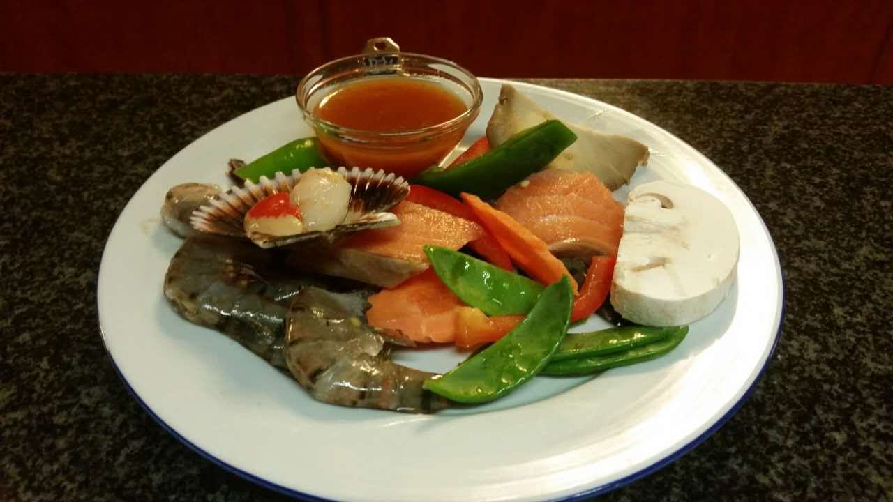 fertige mongolische Gerichtzubereitung