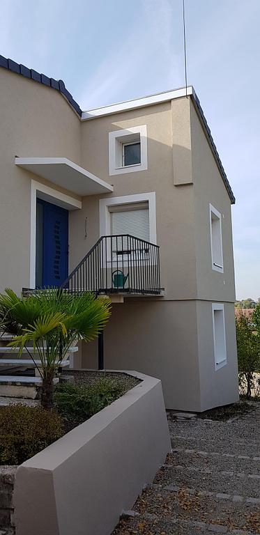 Finition sur façade ITE