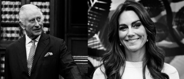 Una fotografía en blanco y negro de un hombre con traje y corbata y una mujer con un vestido blanco.