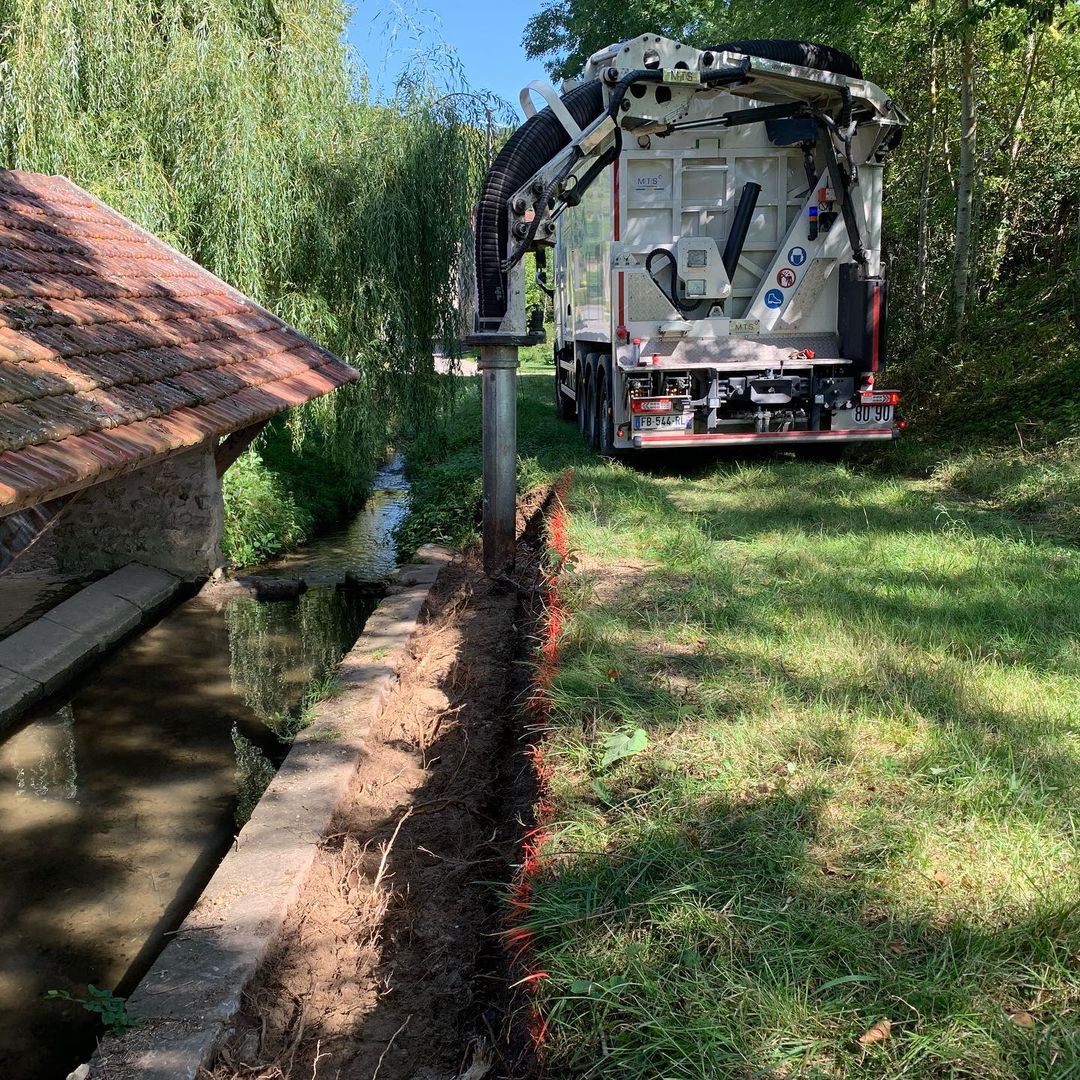 Travaux aménagement lavoir