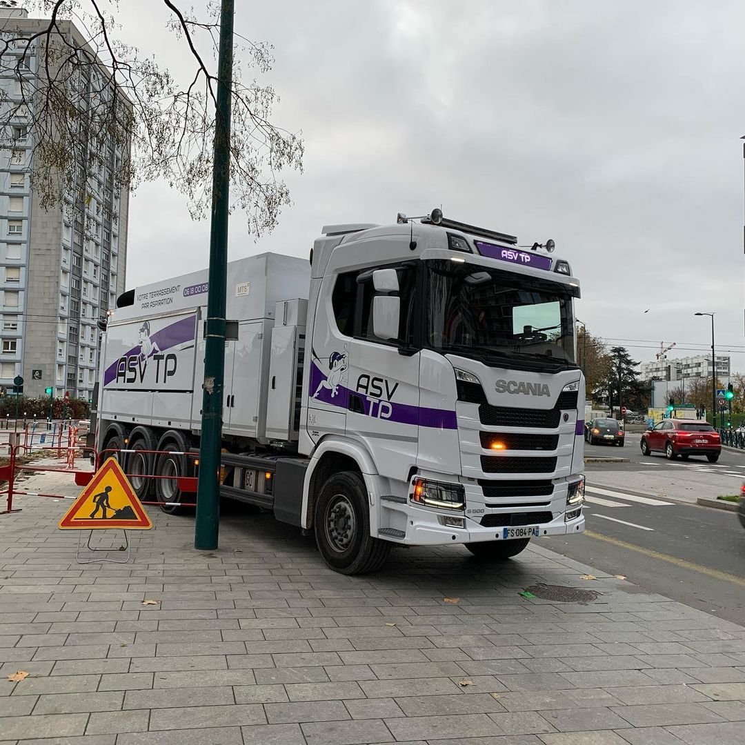 Camion aspirateur travaux