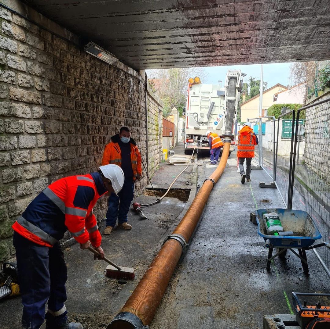 Tunnel travaux sur voirie